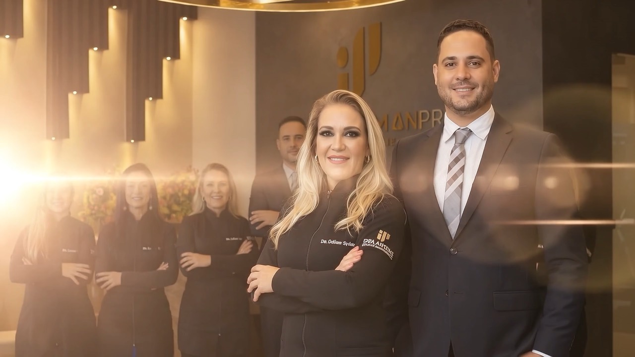 Equipe Implanprime na recepção da clínica
